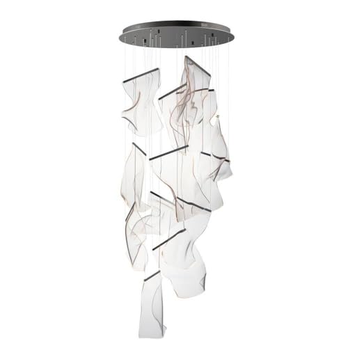 ET2 Rinkle 490W 14 LED Pendant Light Brushed Gunmetal 15.75" Tall x 27.5" Wide