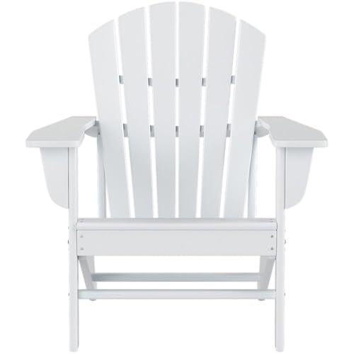 Costaelm Portside Classic Outdoor Adirondack Chairs Set of 8 White