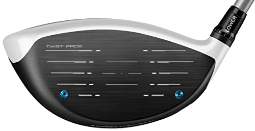 TaylorMade SIM MAX-D Driver, UST Mamiya Helium 5 Shaft, 10.5 Degree Loft, Right Hand, Regular Flex Black, Titanium, Blue