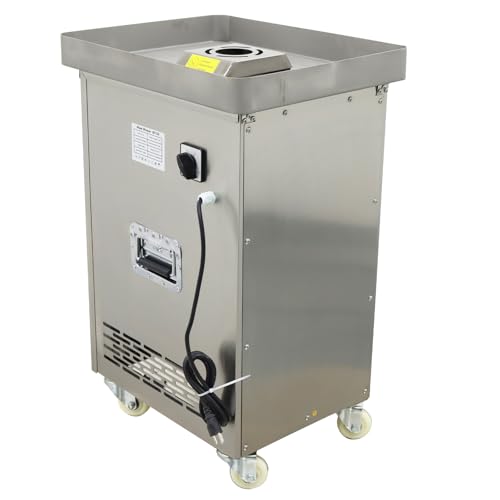 HayWHNKN Electric Meat Grinder Commercial 660lbs/h Stainless Steel Silver