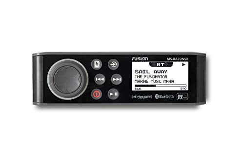 Fusion Entertainment Marine Receiver MS-RA70NSX with 2 Pairs of EL-F651W 6.5" Coax Grills White