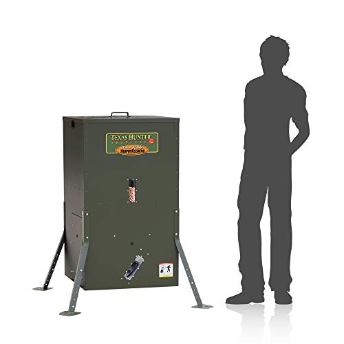 Texas Hunter Products Directional Fish Feeder 175 lb Capacity Hunter Green