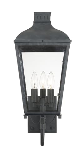 Crystorama Dumont 3 Light Outdoor Sconce Graphite