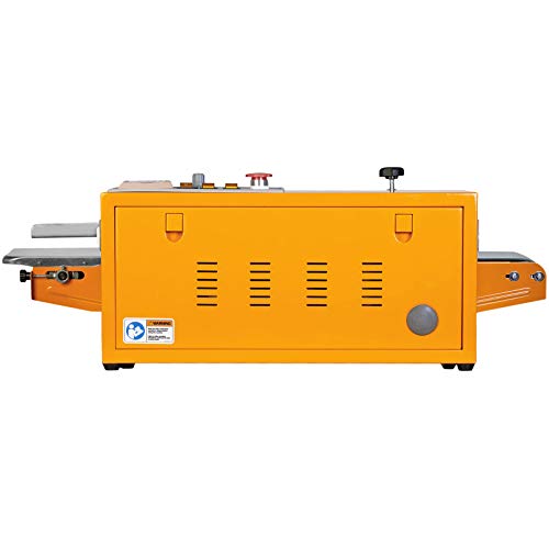 JORESTECH Industrial Continuous Band Sealer for Plastic & Laminated Bags CBS-630 Yellow