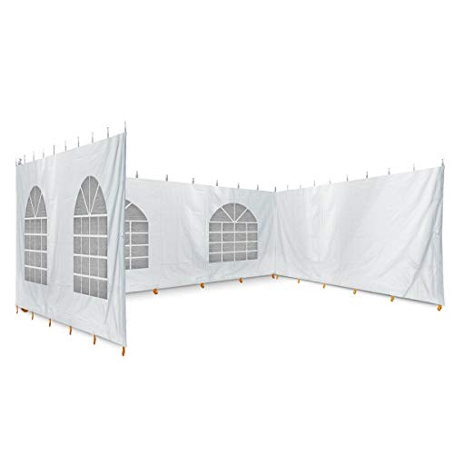 TentandTable 30' x 40' Premium Blockout Sidewall Kit for Party Tents White
