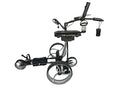 Insanity Golf Electric Golf Trolley Cart with Remote Control, Aluminum Frame, 24V 12Ah Lithium-Ion Battery - Black Cart, Silver Wheels