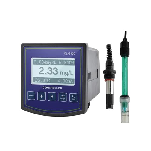 GOYOJO Chlorine Residual Meter 0-20.00 mg/L Range - Ideal for Drinking Water Treatment