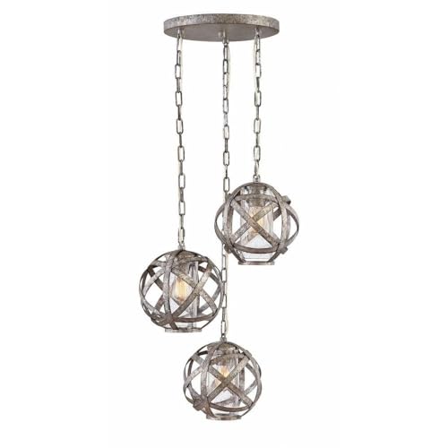 Bailey Street Home 3 Light Outdoor Pendant Red