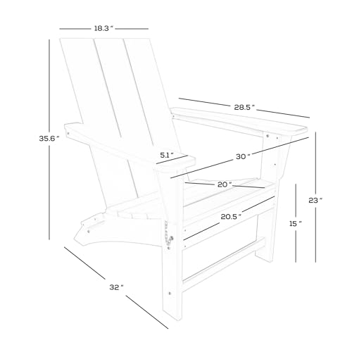 WestinTrends 8-Piece Modern Poly Folding Adirondack Chair Set Orange