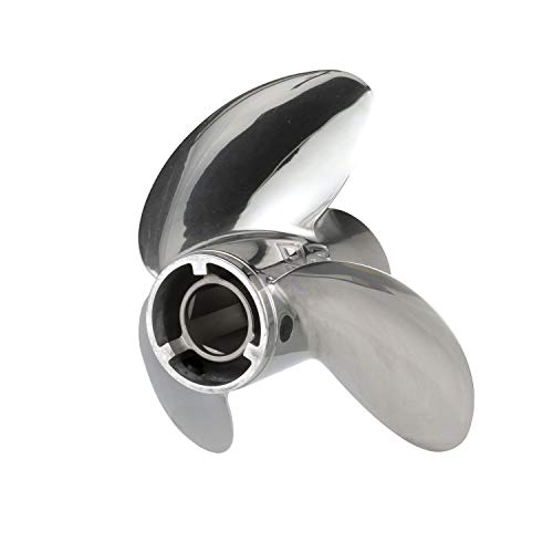 Quicksilver Q3 13.6" Diameter 21" Pitch 3-Blade Stainless Steel Propeller Right Hand Rotation