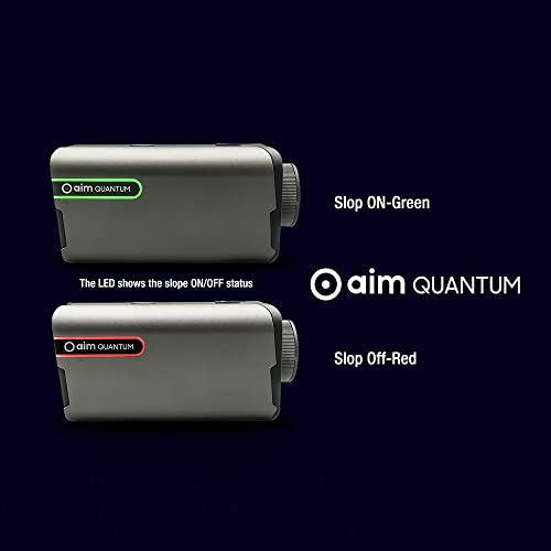 Golf Buddy Aim Quantum Golf Laser Rangefinder Grey and Black