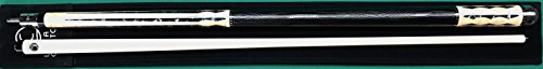 LUCASI Custom+Hybrid LZ2004BK Pool Cue Stick with Zero Flexpoint Low Deflection Shaft & Uni-loc Quick Release Joint + Rage Heavy Hitter Break CUE