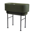 Crescent Garden Nest Indoor/Outdoor Raised Garden-Bed Planter Box 22-Inch x 44-Inch Olive