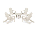 Trex Outdoor Furniture 5-Piece Monterey Bay Oversized Adirondack Chair Conversation Group Sand Castle