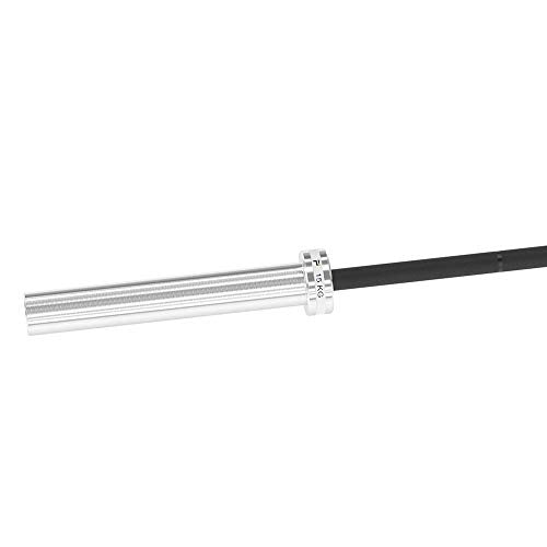 Power Systems Women's 15kg Hybrid Bar for Traditional Weight Lifting - Diamond Pattern Knurling Silver