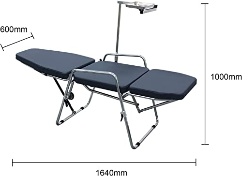 mrhugoo Microfiber Leather Dentist Chair Assistant Stool with Wheels and Instrument Tray