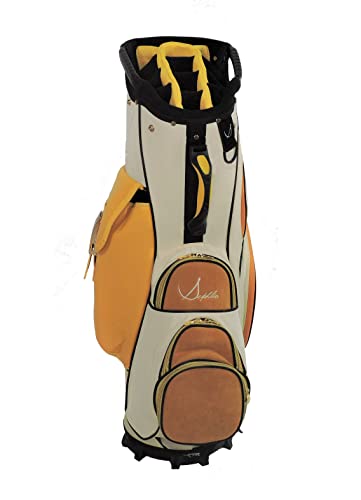 Sephlin Women Golf Cart Bag 34" Cream-Gold-Yellow