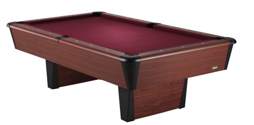 Mizerak Barclay 8-Foot Billiard Table Burgundy Cloth