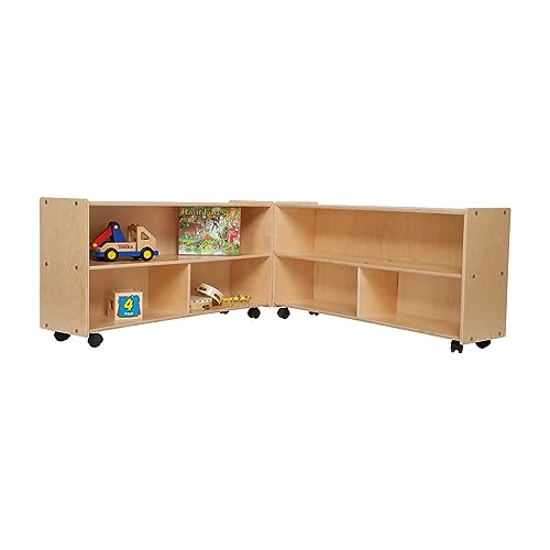 Contender Classroom Storage Cabinet with Casters Natural