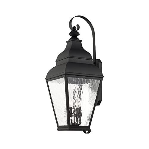 Livex Exeter 4-Light Outdoor Wall Lantern Bronze