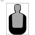 Law Enforcement Targets Standard TQ-19 Target Cardboard 100 Pack
