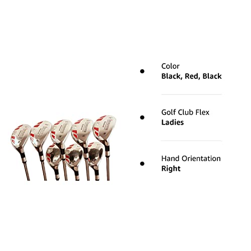 iDrive Hybrids Senior Women's Golf Clubs Set Black
