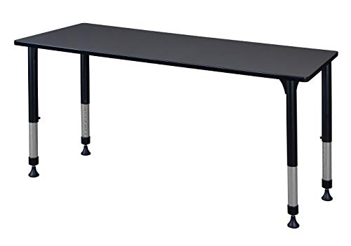 Regency Kitt Height Adjustable Classroom Table 60" x 30" Slate
