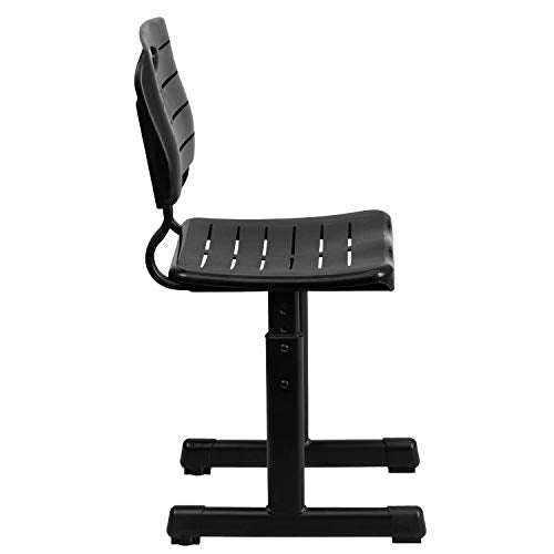 Flash Furniture Nila Adjustable Height Student Chairs Set of 6 Black