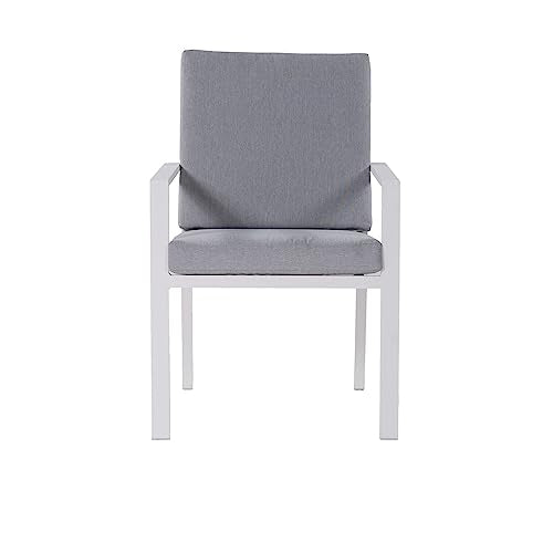 Hanover Greyson 7-Piece Outdoor Dining Set Grey/White