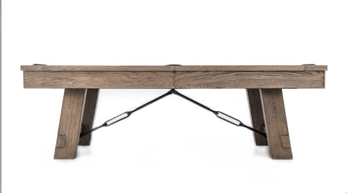 Empire USA Plank & Hide - Isaac Billiard Pool Table (8') Silvered Ash