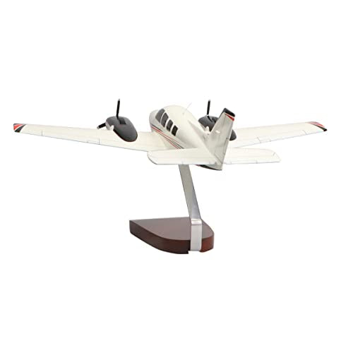High Flying Models Beechcraft Baron G58 Large Mahogany Sculpture Multicolor