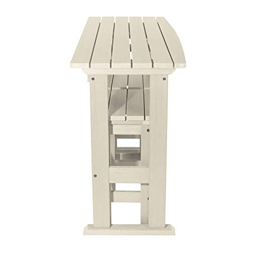 Highwood Lehigh 3pc Counter Height Balcony Dining Set Whitewash
