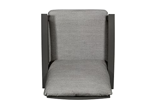 Winston Stanford Cushion Rocking Lounge Chair Textured Pewter