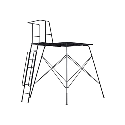 CAGE PERMANENT HUB BLIND Hunting Tower 8' with 66" Platform Black