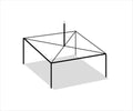 TentandTable 20' x 20' High Peak Canopy Tent Frame Silver