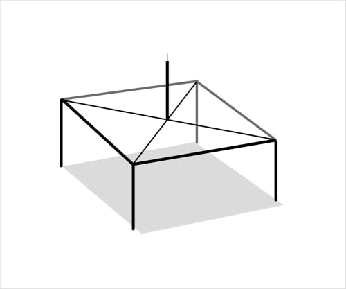 TentandTable 20' x 20' High Peak Canopy Tent Twin Tube Frame Silver