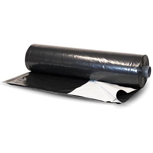 Farm Plastic Supply Panda Film Light Deprivation Greenhouse Cover 6 Mil 100% Blackout Black/White