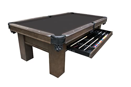 Empire USA Plank & Hide - Elias Billiard Pool Table (w/Drawer) Shadow Grey