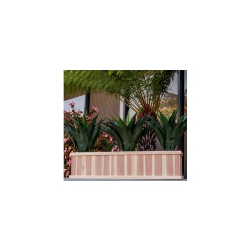 Best Redwood Window Planter Box 48 in Heart Stain