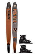Radar Alloy Senate Waterski w/ Double Vector Boa Boot Rust / Slate