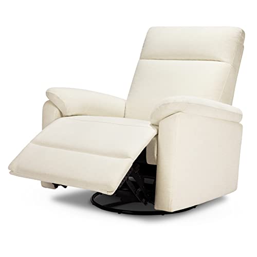 DaVinci Suzy Swivel Recliner Vanilla GREENGUARD Gold CertiPUR-US Certified