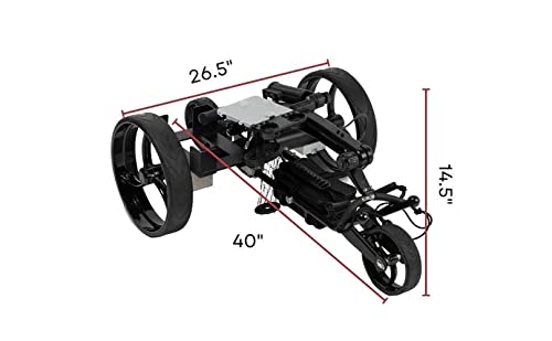 Super E Caddy The Pro Wireless Remote Control Electric Golf Cart Black