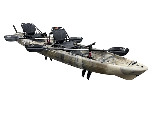 BKC Brooklyn 13.5 Tandem Sit On Top Fishing Kayak Camo