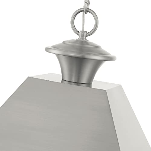 Livex Wentworth 3 Light Large Outdoor Pendant 19 Inches Tall Bronze/Antique Brass