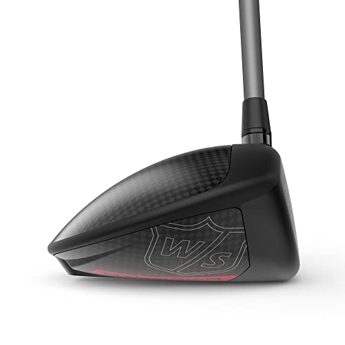 Wilson Dynapower Men's Carbon Driver - Left Hand, Stiff, 9 Black/Red
