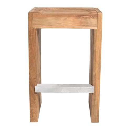 Seasonal Living Perpetual Solo 28" Wood/Steel Bar Stool Set of 2 Brown