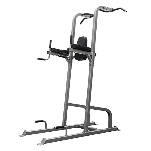 Valor Fitness Power Tower Dip Station Silver