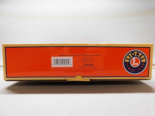 Lionel Western Maryland Scenic RR O Gauge Passenger Car 2-Pack Multi Colored