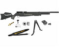 Hatsan BT65SB QE .25 Caliber PCP Bolt Action Air Rifle Bundle with 150 Pellets and Wearable4U Cloth Black
