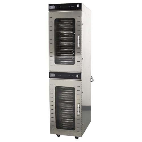 HayWHNKN 40-Layer Rotary Food Dehydrator Machine Silver
